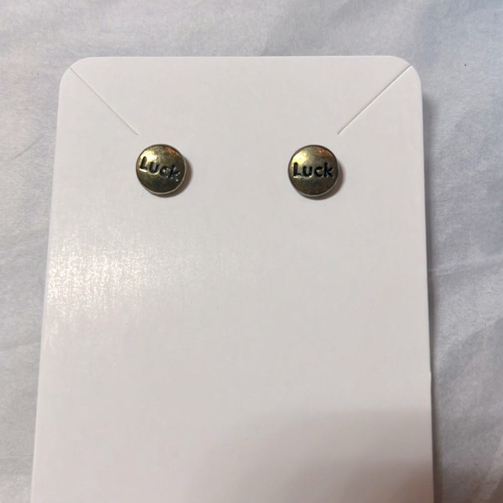 Vintage “luck” earrings